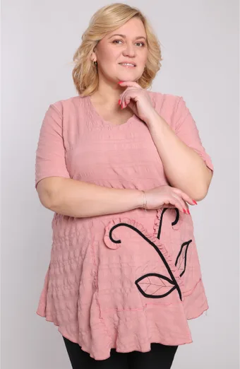 Коралова туника с листа